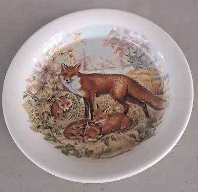 Buy Vintage Kernewek Cornish Pottery Small Fox Plate. • 2.99£