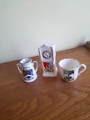 Buy 3  CRESTED  CHINA  SOUTHSEA,  Oban,   Margate • 5£