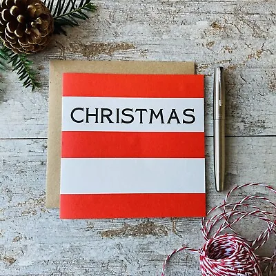 Buy Cornishware Inspired Christmas Card • 3£