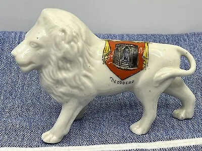 Buy Antique Crested China Animal Figure-Lion-Sherborne-Unmarked-Collectible Ornament • 8£