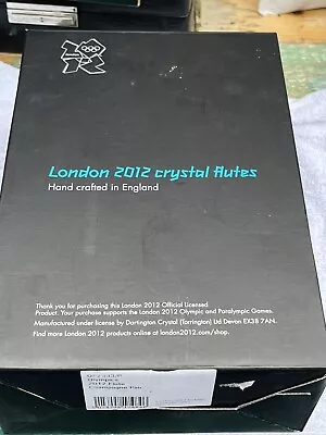 Buy Dartington Crystal London 2012 Olympics Pair Of Crystal Champagne Flutes 18 • 20£
