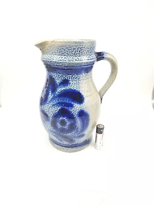 Buy Vintage German Salt Glazed Pottery, Westerwald Style Jug 7   • 19.99£