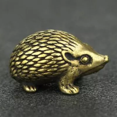 Buy Brass Hedgehog Vintage Ornaments Antique Statue Figurine Animal Home Decoration • 6.98£