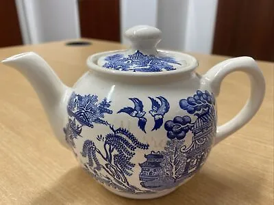 Buy Vtg Blue Willow Sadler Ceramic Teapot 4’ Inch High  • 23£