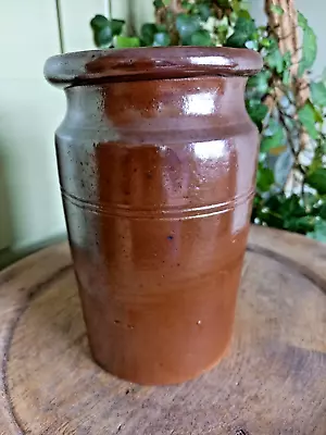 Buy Antique 19th Century Salt Glazed Stoneware Jar Or Pot • 13£