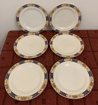 Buy 6 Royal Staffordshire Pottery Wilkinson Ltd Floral Dinner Plates App 10” (Lot 2) • 10£