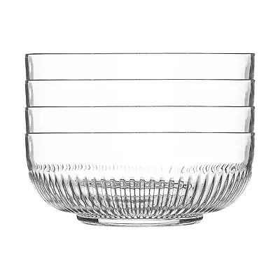 Buy 4x Campana Glass Serving Bowls Vintage Kitchen Mixing Snack Dishes 20cm Clear • 17£