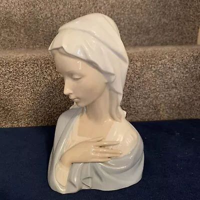 Buy Lladro Porcelain Madonna Holy Mother Mary Bust Hand On Heart Figure • 75£