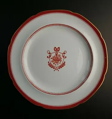 Buy Copeland Spode Red Newburyport Plate English Y 3360 26cm Wide • 17.10£