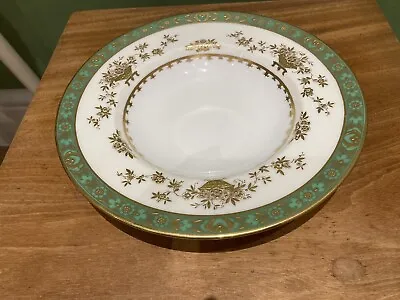 Buy Green Band, Gold Encrusted Floral Baskets Pattern: Dynasty Green By Minton Soup • 65£