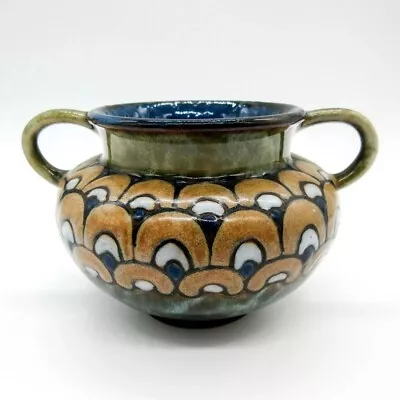Buy Royal Doulton Lambeth Art Deco Vase Signed Harry Simeon C1920 • 171.61£