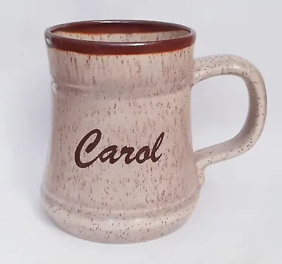 Buy Vtg Prinknash Pottery Buckfast Abbey Mug Personalised CAROL H3⅝in 9cm • 5.99£