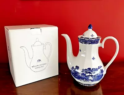 Buy Ringtons Willow Pattern Blue & White Large 2.5 Pint Coffee Pot - In Original Box • 17.99£