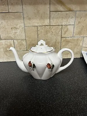 Buy Shelley Dainty Shaped Floral Pattern  1 Pint Teapot • 49.99£