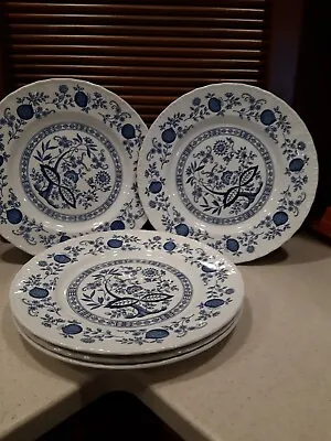 Buy 5 Enoch Wedgewood Blue Heritage Dinner Plates • 47.30£