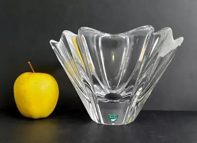 Buy Orrefors Sweden Crystal Glass Scandinavian Orion Flower Bowl Vase Lars Hellsten • 19.99£