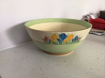 Buy Clarice Cliff Crocus Bowl 8x3.5 Inches A/F • 8.50£