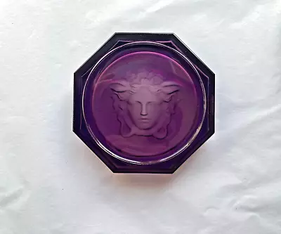 Buy Rosenthal Versace Glass Coaster Brand New Colour Amethyst Drink Wine Table Boxed • 32£