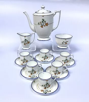 Buy Antique Mintons Coffee Cups Set Enamelled Pattern #B1241 Art Deco? Art Nouveau • 120£