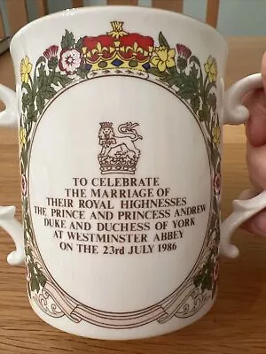 Buy Sutherland Bone China  Mug Prince & Princess Andrew Duke Duchess York 1986 • 15£