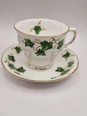 Buy Vintage Colclough  Ivy Leaf  Vine Tea Cup  Saucer Gold Rim Pear Shape 3 ×3½  • 5£