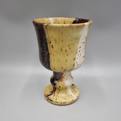 Buy A Studio Pottery Goblet By Malcolm Flatman, Sutton Studio Pottery. VGC. • 19£