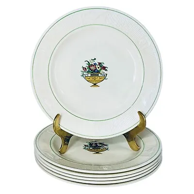 Buy RARE 6 Antique 1874 George Jones & Sons CRESCENT IVORY 24713 Salad Plate Set • 144.79£