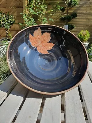 Buy Stunning Large Hand Thrown WOLD Pottery Bowl • 45£
