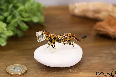 Buy NEW Small Tiny Handmade Brown Spotty Glass Leopard Gloss Decor Terrarium Gift • 10.99£