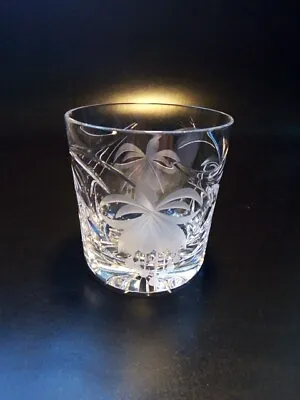 Buy Royal Brierley Fuchsia Crystal Cut Glass  7 Fl.oz. Whiskey Tumbler • 18£