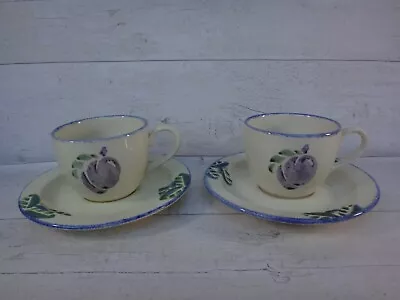 Buy Poole Pottery Dorset Fruits Cup & Saucer X 2 • 9.99£