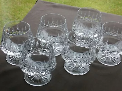 Buy 6 X Tyrone Crystal ROSSES Brandy Goblets - Stamped - Ex Cond • 89.99£