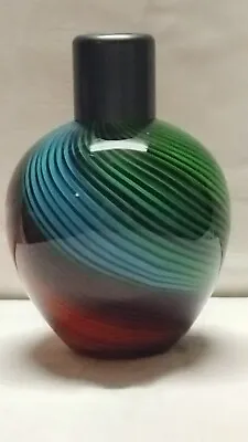 Buy Morano Glass, Striped/Swirl Effect Vase • 27£