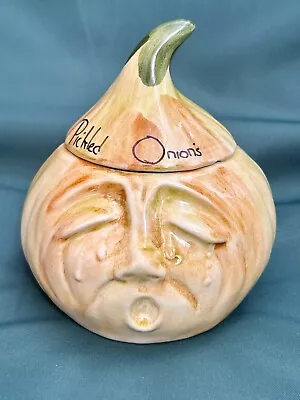 Buy Vintage Pickled Onion Crying Face Jar. Toni Raymond Pottery • 8£
