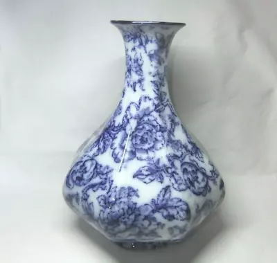 Buy Losol Ware Keeling & Co Vase Cavendish Blue & White Onion Shaped Rare Antique • 59.99£