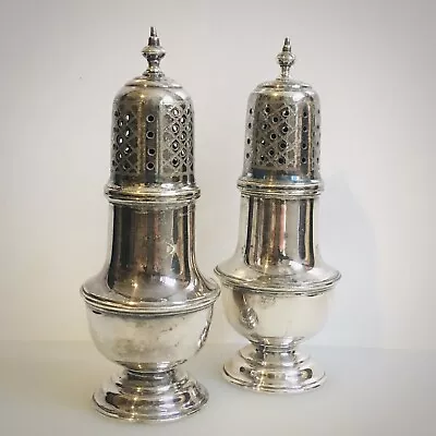 Buy Vintage Georgian Design Silver Plate Shakers • 8£