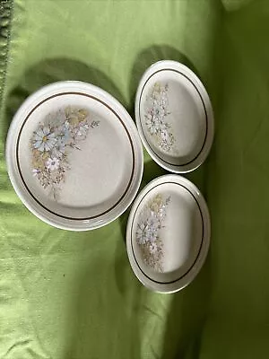 Buy Royal Doulton Florinda 17 Cm Side Plates 6.75 Inches X 3 A/F • 6.50£