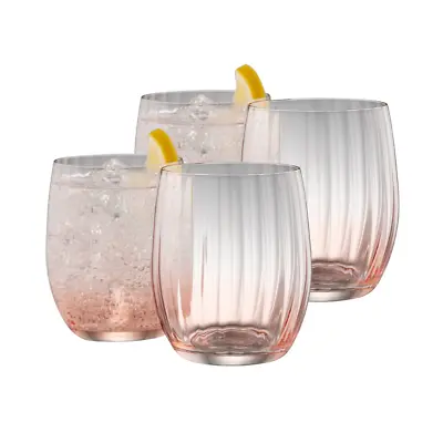 Buy Galway Crystal Erne Blush Set Of 4 Small DOF Tumblers Brand New In Gift Boxes • 34.99£