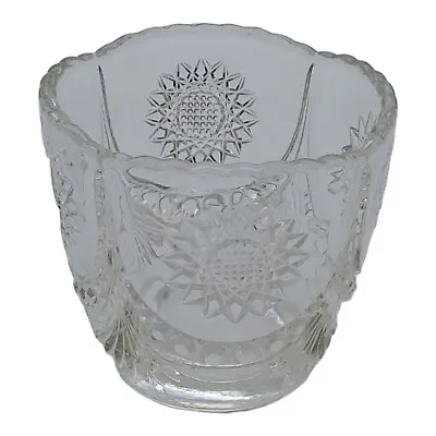 Buy Rare Vintage Cut Glass Open Sugar Bowl - Could Use As A Beautiful Candle Holder  • 9.99£