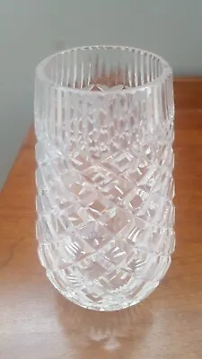 Buy Cut Glass/crystal Heavy Vase (no Mark) Possibly Tyrone • 6£