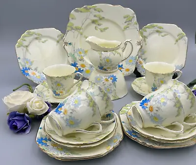 Buy Foley China England Vintage 21 Piece Flower Pattern Tea Set. • 71.99£