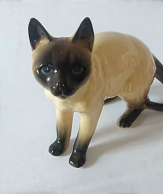 Buy Vintage Beswick Porcelain Siamese Cat Ornament Figurine England  • 14£