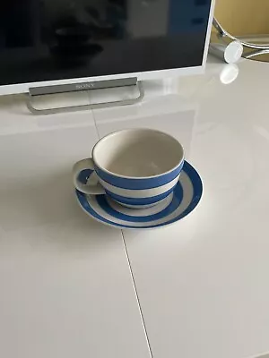 Buy Cornishware Cup And Saucer. Blue • 30.50£