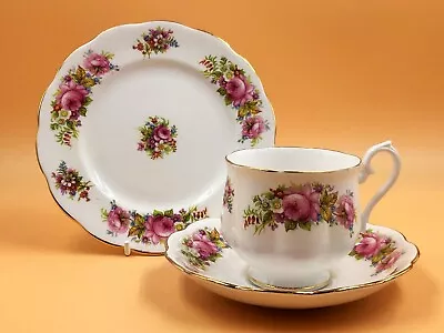 Buy Royal Albert China Chatsworth Design. Tea Cup, Saucer & Side Plate Trio. • 39.95£