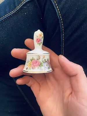 Buy Lady Eleanor Miniature Bell. Fine Bone China. Floral Pattern - • 0.99£