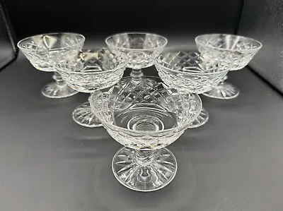 Buy Beautiful Set Of 6 WATERFORD CRYSTAL Adare (Cut) Champagne /Sherbet Glasses MINT • 150.79£