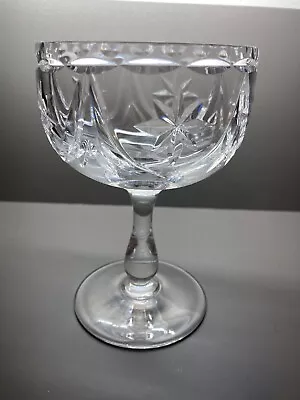 Buy Beautiful Royal Brierley Vintage 1930s Deco Cut Crystal Dessert Cocktail Glass • 10£