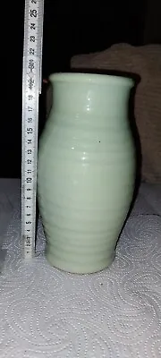 Buy Bourne Denby Derby Ribbed Vase In Light Green • 5£
