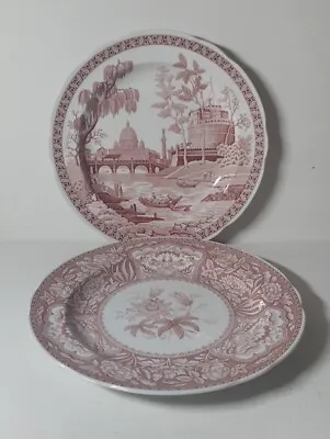 Buy The Spode Archive Collection Georgian Series 2 X Plates 'Rome' And 'Floral' • 30£