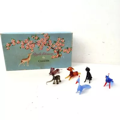 Buy Murano Glass Animals Collection Of 6 Elephant Dog Cat- WRDC • 7.99£